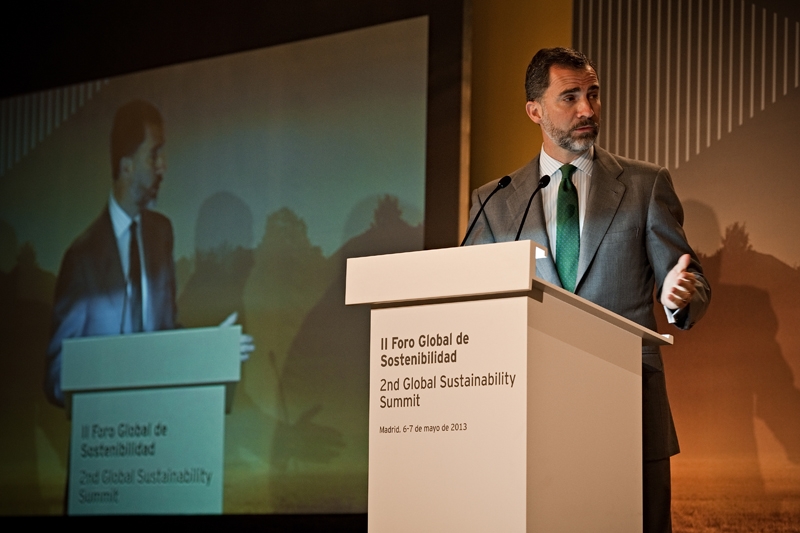 El Principe Felipe defendió el dearrollo equilibrado y sostenible